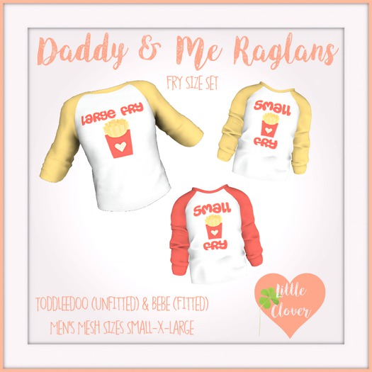 .::Little Clover::.Daddy & Me Raglans~Fry Size