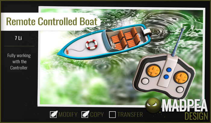 MadPea Remote Control Boat