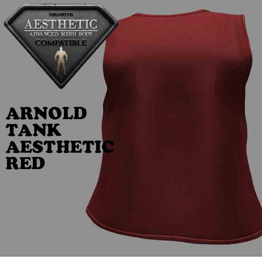 ARNOLD MUSCLE SHIRT AESTHETIC RED