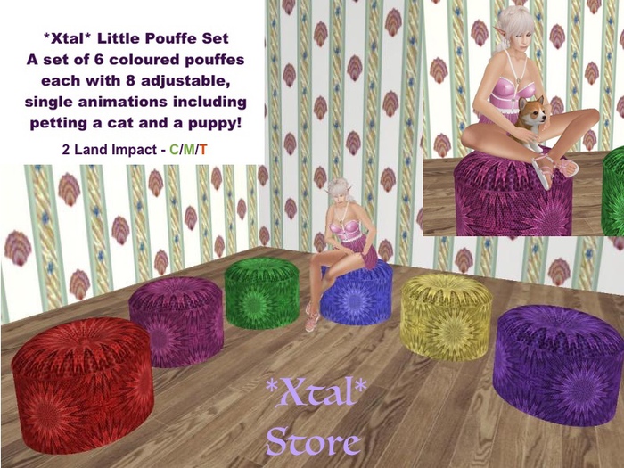 *Xtal* Little Pouffe Set