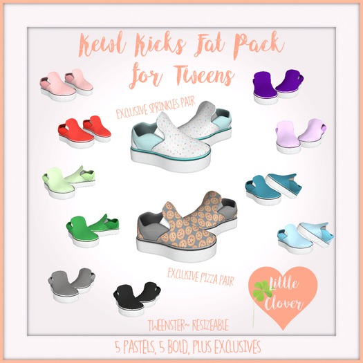 .::Little Clover::.Fat Pack Kewl Kicks Tweens 