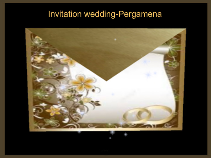Invitation wedding-Pergamena