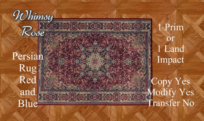 [WR] Persian Rug Red and Blue (Copy/Mod)