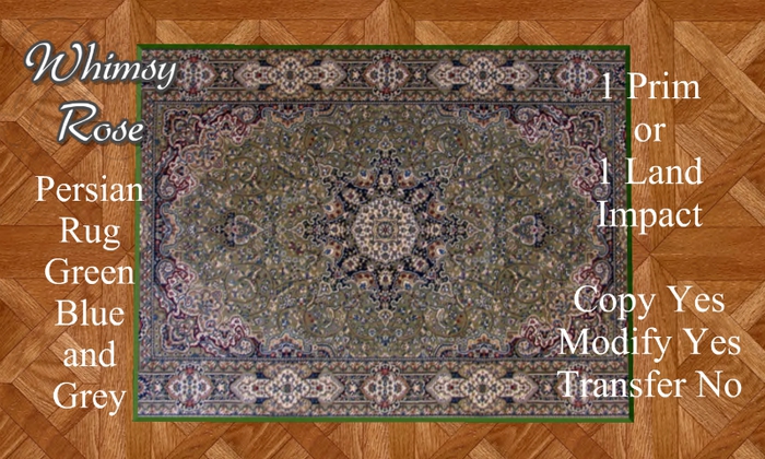 [WR] Persian Rug Green Blue Grey (C/M)
