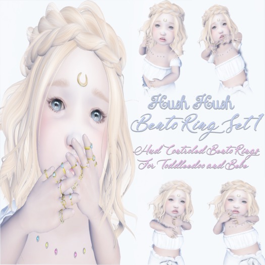 Second Life Marketplace Sc Hush Hush Rings Bento Toddleedoo Bebe W Poses
