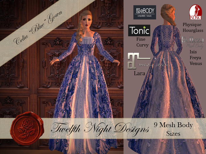 Celia Blue Gown