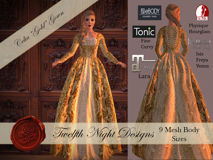 Celia Gold Gown