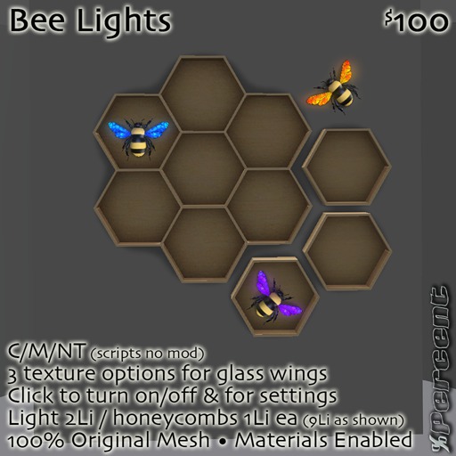 %Bee Lights *MESH* Delivery Box