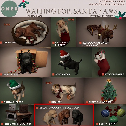 O.M.E.N - Waiting for Santa Paws - Yellow Lab BOX 2