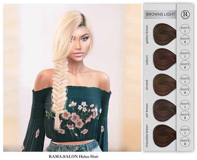 RAMA.SALON - Helen Hair 'BROWNS LIGHT'