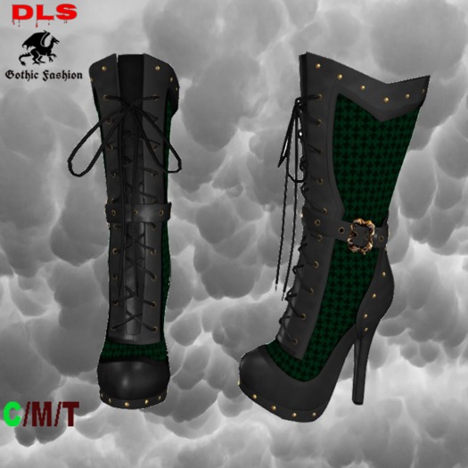Vintage Boots black green boxed