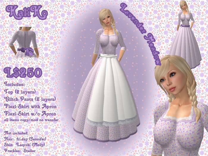 KaliKo Lavender Meadow Prairie Dress