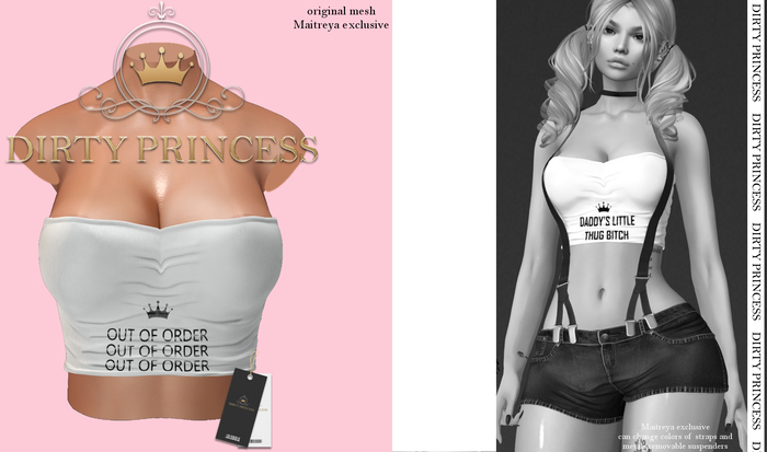 DIRTY PRINCESS-Lil Suspense Princess Top- NO ORDER