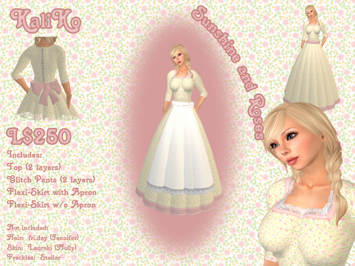 KaliKo Homespun Brown Prairie Dress