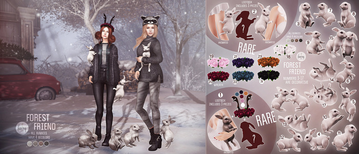 Fawny - Forest Friend(2) - Naughty bunnies - RARE