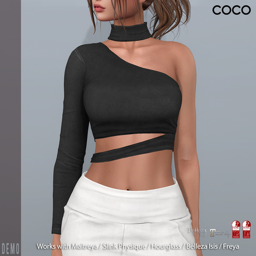 *COCO*_OneShoulderTop+Choker_DEMO