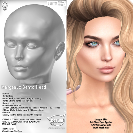 CATWA HEAD Margeaux [DEMO]