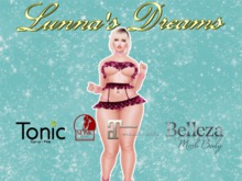 [ Lunna's Dreams ] - Conjunto Perla Heart Dark Pink