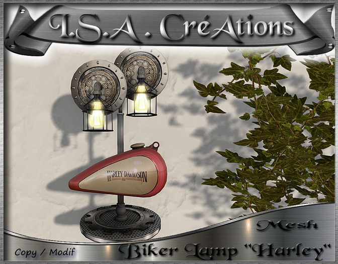 Biker Lamp "Harley" * Mesh * BOX