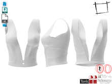 Dae Obj FBX Full Perm Women's Full Cleavage Backless Top For Maitreya, Ocacin, Slink, Belleza, Tonic