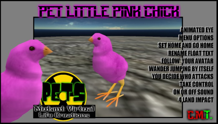 PET LITTLE PINK CHICK