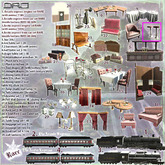 7 -DRD- AE - Train Car - Bar Stool Set [RE BOXED]