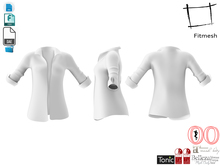 Dae Obj FBX Women's Open Front Long Shirt Maitreya, Ocacin, Slink, Belleza, Tonic, Voluptuous