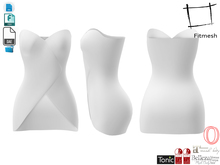 Dae Obj FBX Women's Wrap Front Top For Maitreya, Ocacin, Slink, Belleza, Tonic