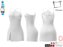 Dae Obj FBX Women's Halter Front Neck Front Leg Slit Little Mini Dress Maitreya, Ocacin, Slink,Belleza