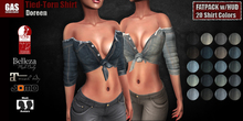 GAS [Tied Torn Shirt Doreen - 20 Colors w/HUD FATPACK]