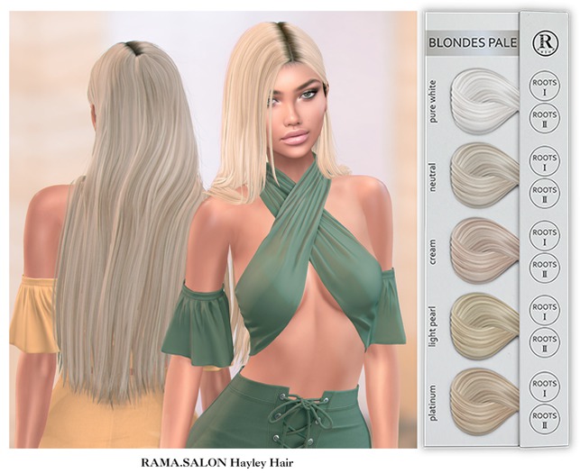 RAMA.SALON - Hayley Hair 'BLONDES PALE'