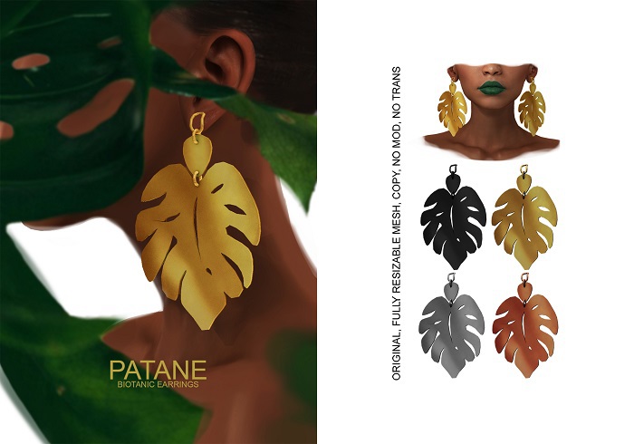 Patane. Biotanic earrings FATPACK