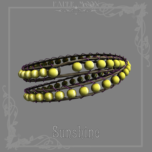 *pm* Caravan: Beaded Wrap Bracelet/Sunshine (ADD ME)