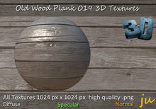 JU Old Wood Plank 019 3D Textures Full Perm