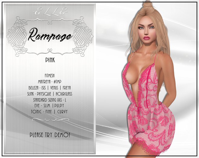-E L L E- Rampage Pink