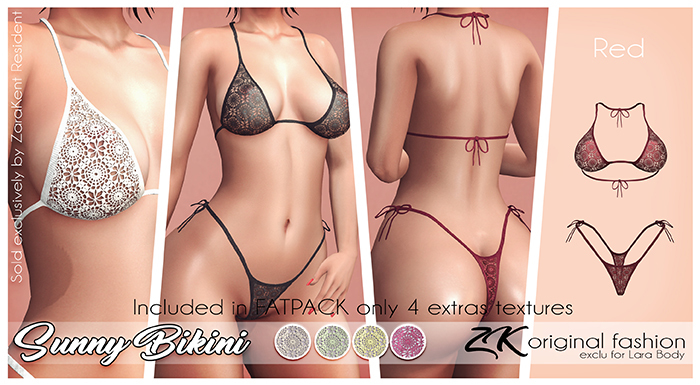 -:zk:- Sunny Bikini Red -Add me