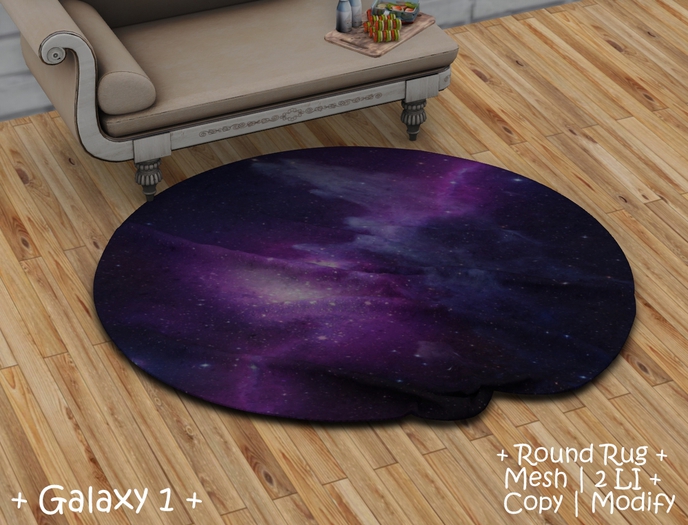 WIB - Round Mesh Rug - Galaxy 1