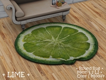 || When I'm Bored || Round Mesh Rug || Lime || 2 LI 