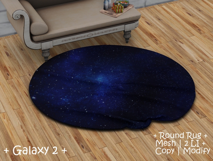 WIB - Round Mesh Rug - Galaxy 2
