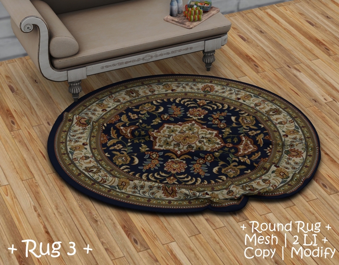 || When I'm Bored || Round Mesh Rug || Rug 3 || 2 LI