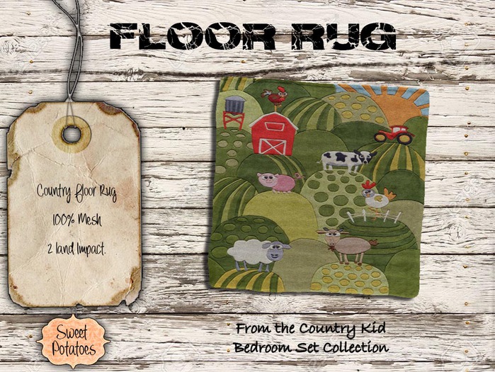 < SP > Floor Rug - Country Kid Bedroom Set