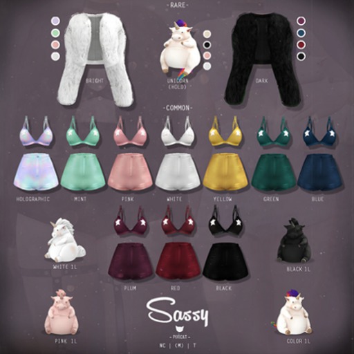 -Pixicat- Sassy.Set - Blue (Maitreya)