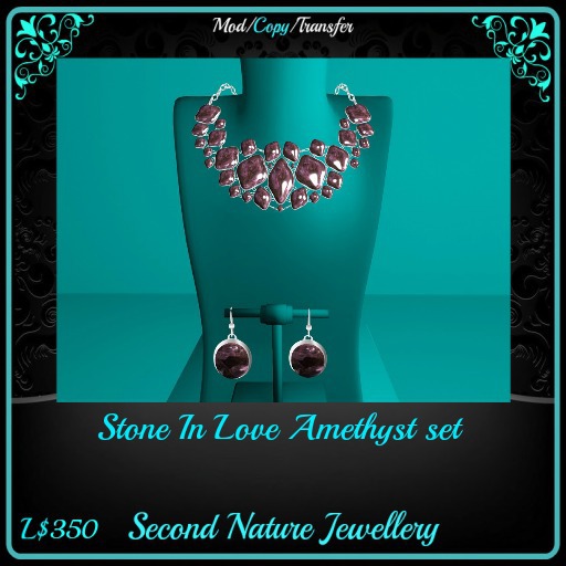 Stone In Love Amethyst set