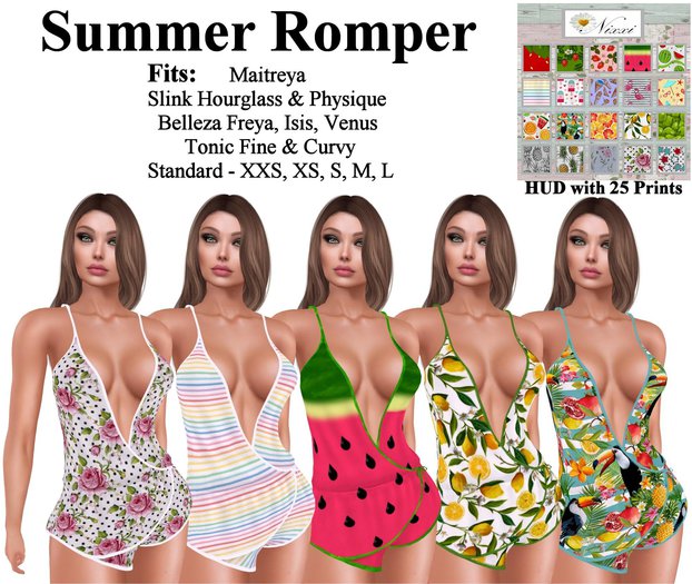 Nixxi Fashions - Summer Romper (20 Options)