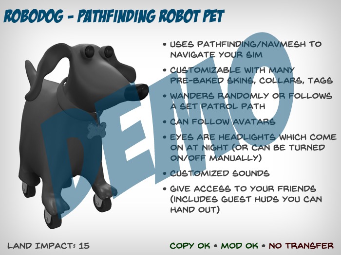 RoboDog DEMO - Pathfinding Robot Pet