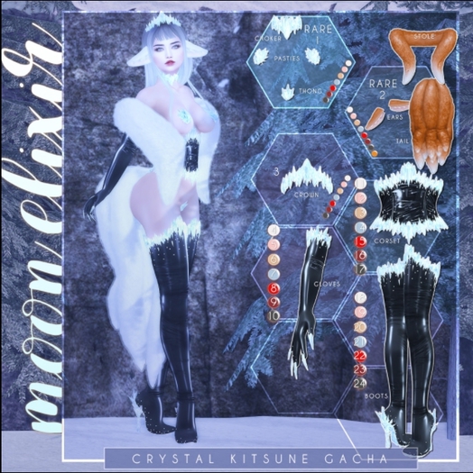 Moon Elixir - Crystal Kitsune - 08 - Lara - Gloves - Red