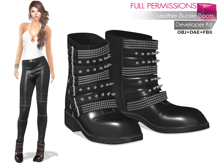 MI962555 Leather Buckle Boots DevKit