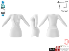 Dae Obj FBX Women's Deep Cleavage Sectioned Lenora Dress Maitreya, Slink, Belleza