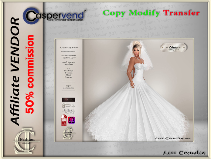 LC Affiliate Vendor [Wedding] - Zilsay Gown