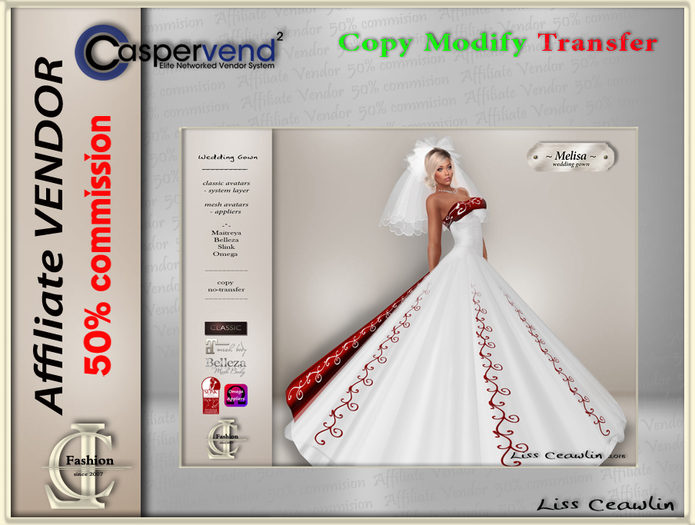 LC Affiliate Venddor [Wedding] - Melisa white red